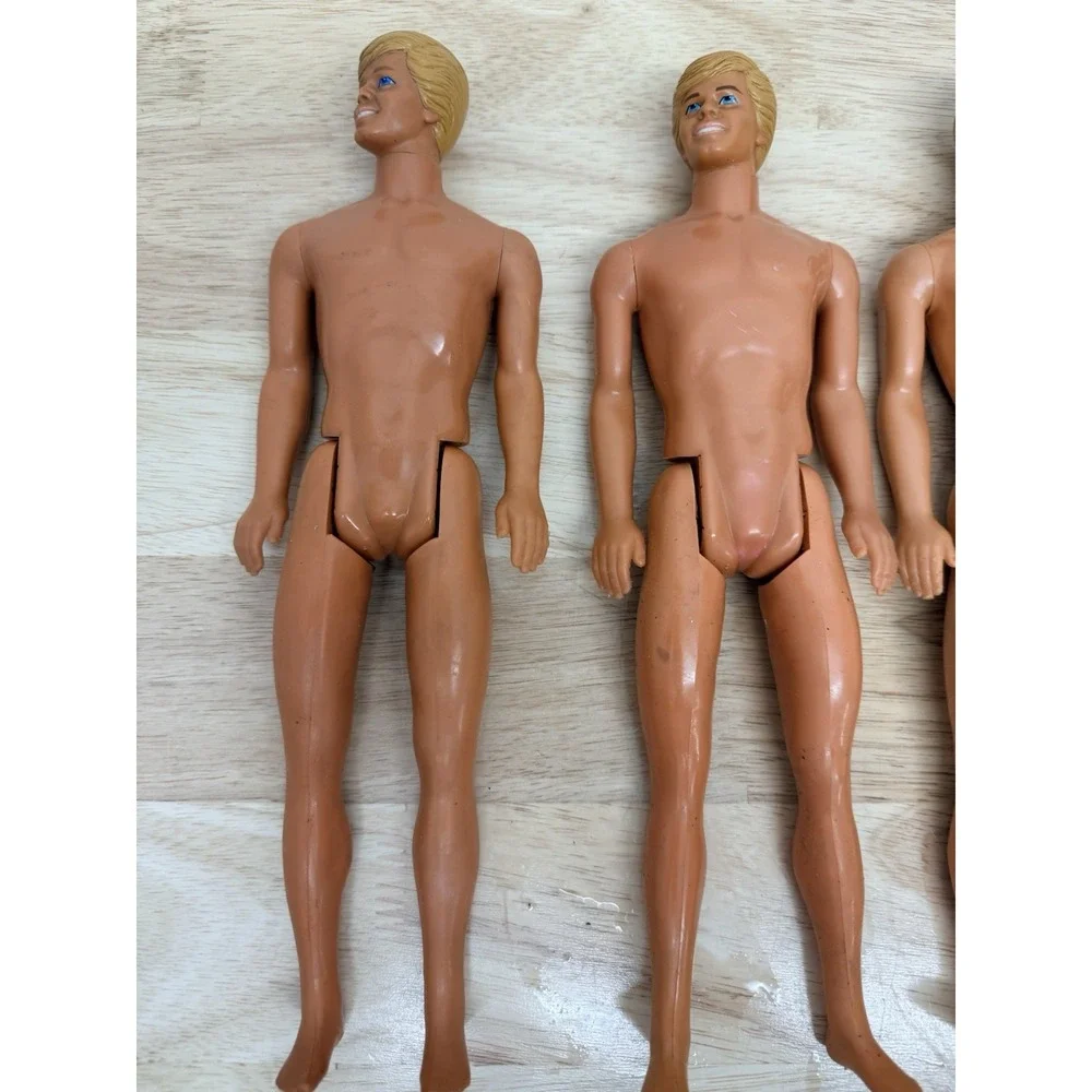 Ken Doll Lot 4 Naked Mattel 1980s Malibu Beach 1968 Body 1983 1988 Heads #14
